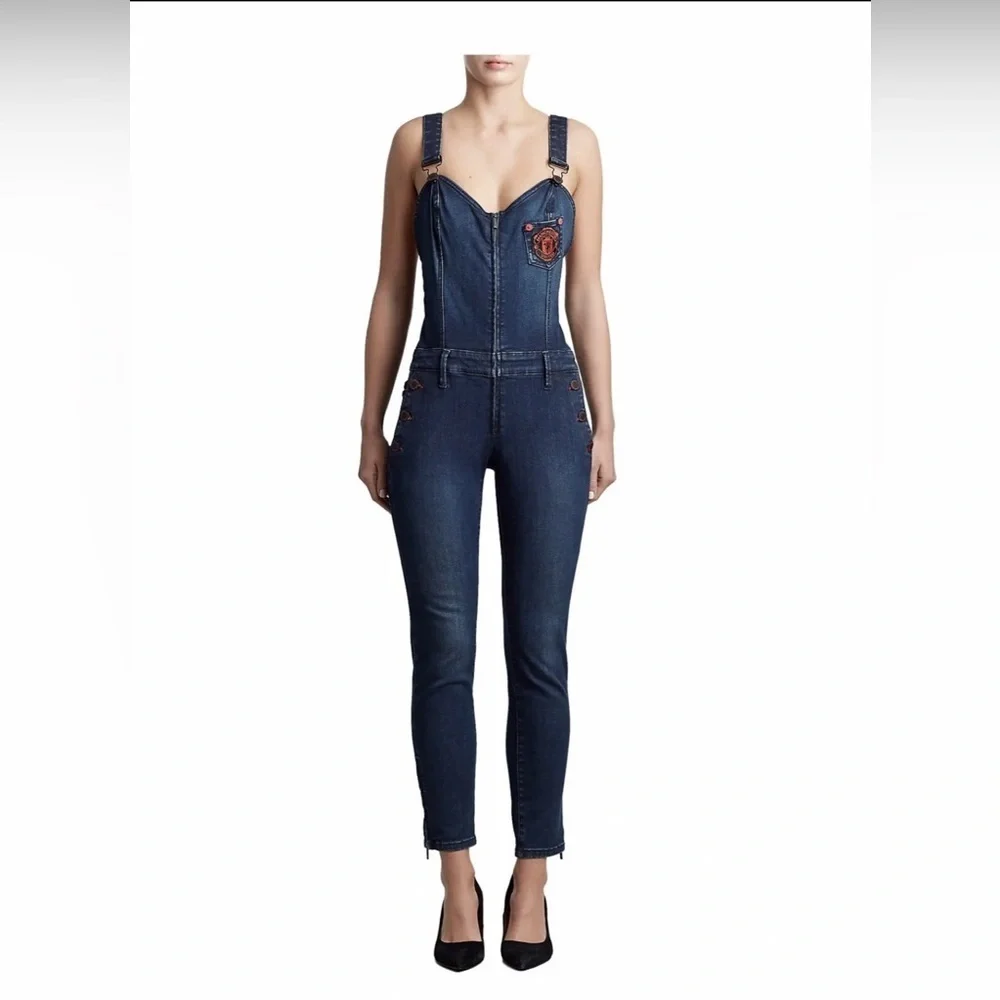 🔥TRUE RELIGION MANCHESTER UNITED Denim Jean Overall World Cup Designer Buddha S